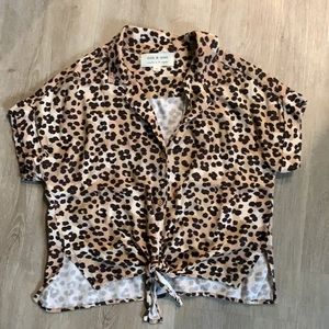 Cloth & Stone tie front top